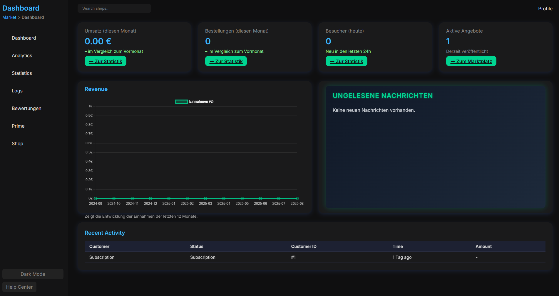 Seller Dashboard